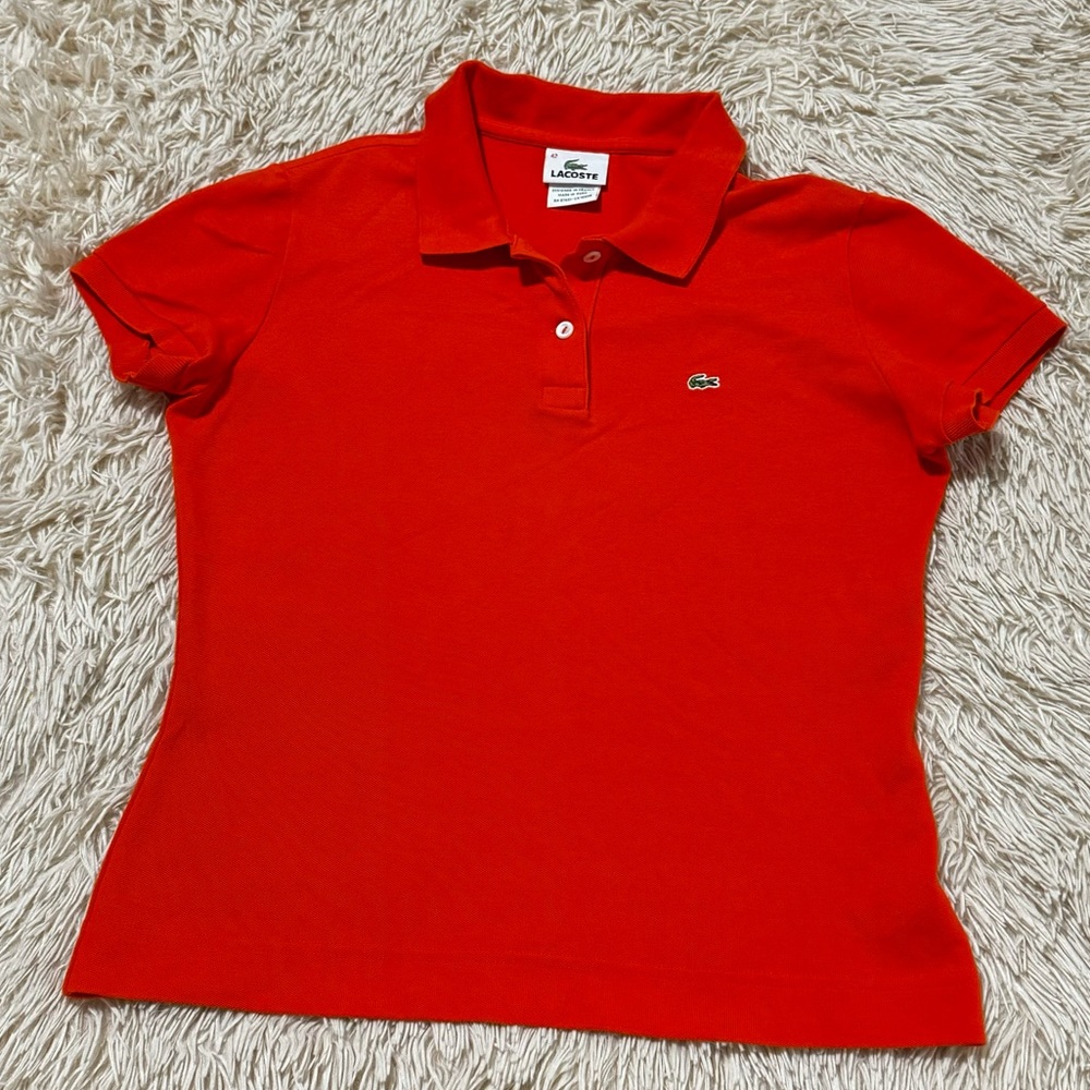 LACOSTE Women’s Polo Size M